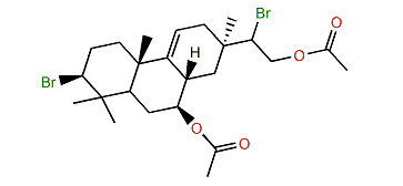 3,15-Dibromo-9(11)-isopimarene-7,16-diol diacetate